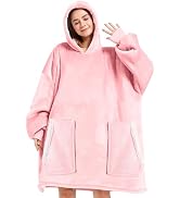 Gocvo Wearable Blanket, Blanket Hoodie Soft Warm Sweatshirt Gifts for Mom Adults Women Men Kids W...