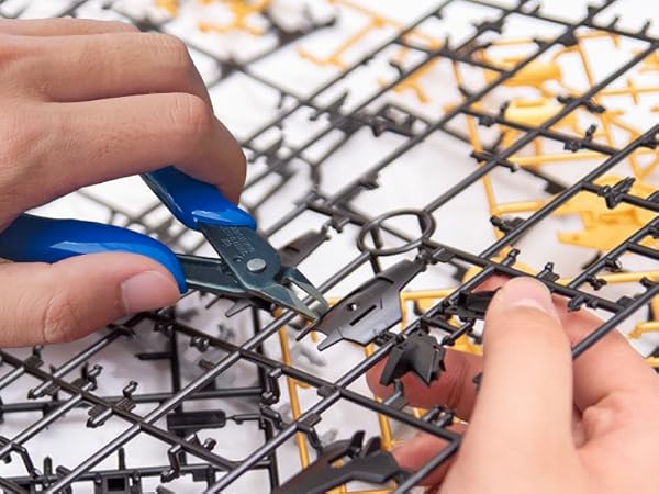 Plastic model cutting