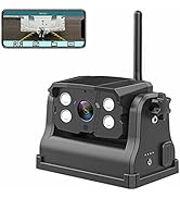 Magnetic Wireless Backup Camera - LASTBUS Rechargeable Magnetic 2.4Ghz WiFi Backup Camera for Eas...