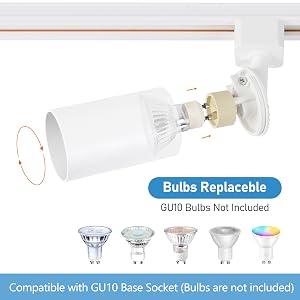 gu10 track lighting heads