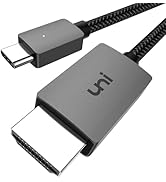 uni USB C to HDMI Cable, [4K, High-Speed] USB Type C to HDMI Cable for Home Office, [Thunderbolt ...