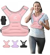 Weighted Vest Woman Men 6lb 8lb 10lb 12lb 15lb 18lb 20lb 25lb Weight Vest for Women, Rucking Vest...