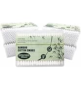 5 Packs Cotton Swabs with Bamboo Sticks/Cotton Buds 1000pcs
