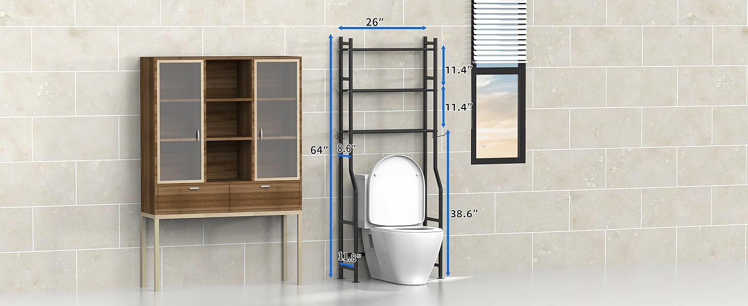 over the toilet storage cabinet
