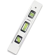 URASISTO Torpedo Level 9-INCH Level with 45°/90°/180° Bubbles, Small Measuring Tool