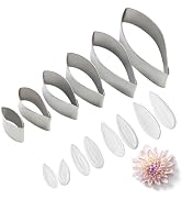 KALAIEN Dahlia Sugar Flower Veining Molds Fondant Cutters Gumpaste Cake Craft Tools(14PCS)