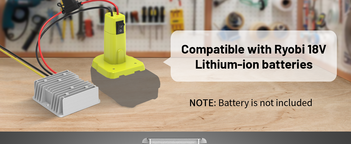 compatible with Ryobi 18V battery