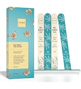 Onsen Secret Japanese Nail File - Professional 6-Pack Nail Files, Double Sided Natural &amp; Acrylic ...