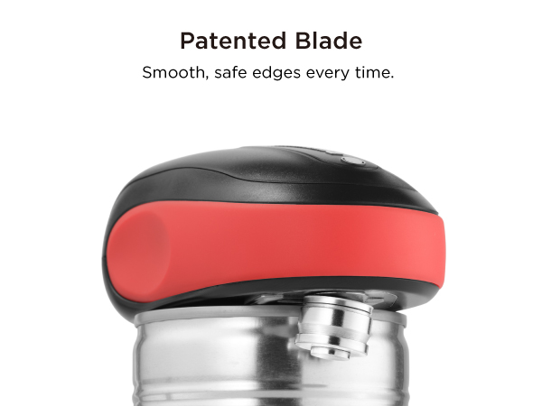 Kitchen mama can opener patented blade detects any can shape leaves smooth edges yes you can 