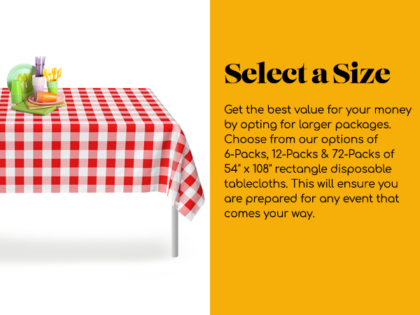  Grandipity Rectangle Tablecloth GINGHAM RED