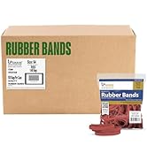 Upgrade Office Supply UPG25764RCS Rubber Bands, Size 64 (3-1/2 x 1/4), Red, 80 Bands per 1/4 lb, ...