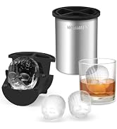 Clear Ice Cube Maker - 2" Skull - Stainless Steel Clear Ice Maker - Compact Design - for Old Fash...