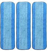 Zehrai 3 Pack Microfiber Cleaning Pads for Bona Mop, Hardwood &amp; Hard Surface Floors Replacement C...
