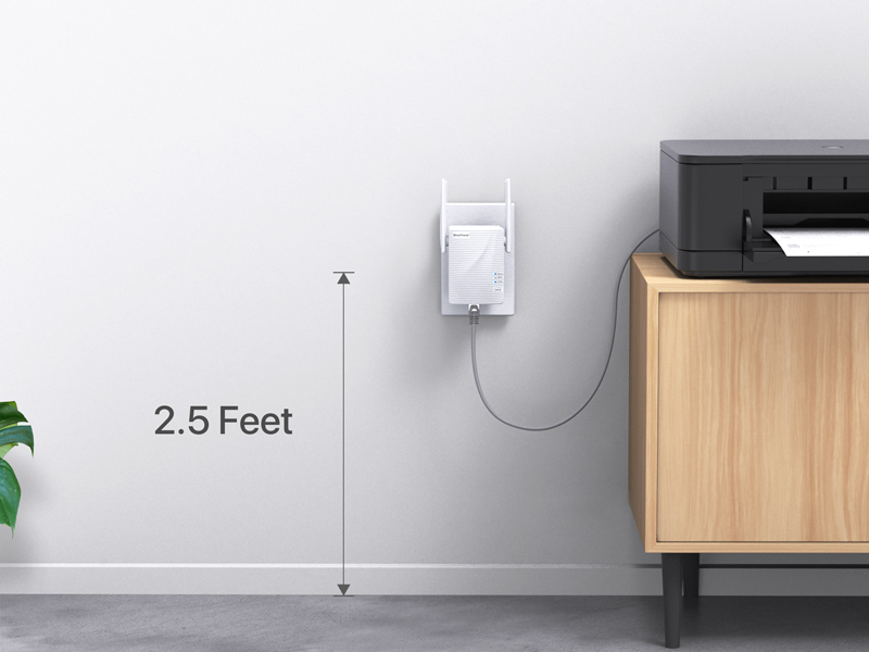 Usage Note for How to Position the WiFi to Ethernet Adapter for Optimal Signals