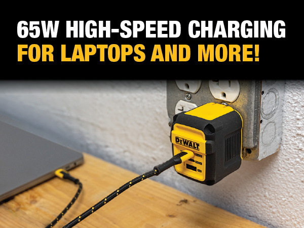 65 watts for high-speed charging