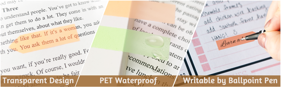 KICNIC Sticky Notes Tabs