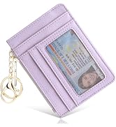 Teskyer Slim Wallet for Women, RFID Blocking Credit Card Holder Wallet with Zipper Pocket and Eas...