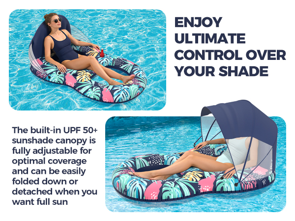 pool float with canopy