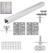 HBL' 1 Pack Bifold Door Hardware Kits, Bi-fold Door Hardware Set with 900MM Long Track for Foldin...