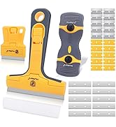 MulWark Razor Blade Scraper Tool Set, 3-Piece with 30 Replacement Blades - Heavy-Duty Cleaning To...