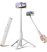 TODI Selfie Stick Tripod, 59" Lightweight Phone Tripod Stand with Wireless Remote, Extendable Sel...