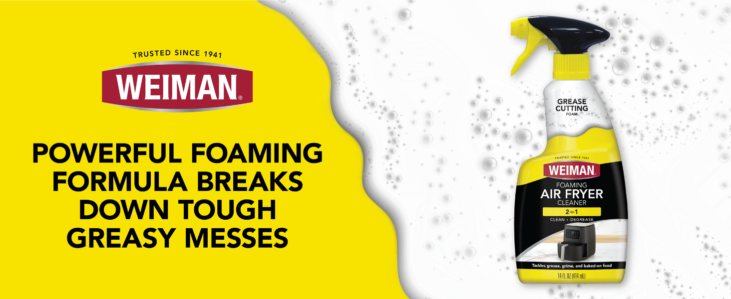 Weiman powerful foaming air fryer cleaner