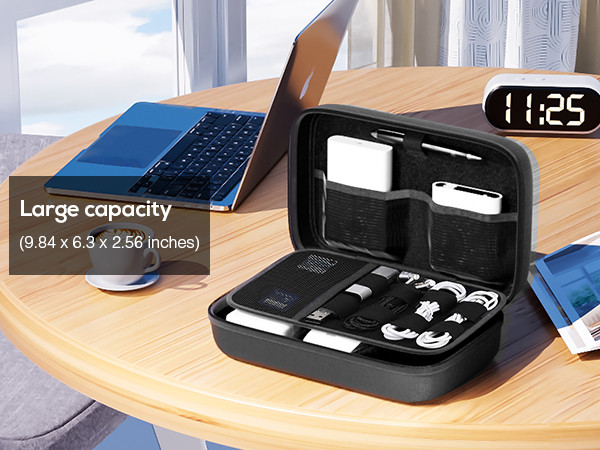 ProCase Hard Travel Electronic Organizer Case