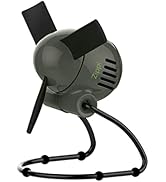 Vornado Zippi Small Personal Fan for Desk, Nightstand, Tabletop, Travel, Graphite Gray