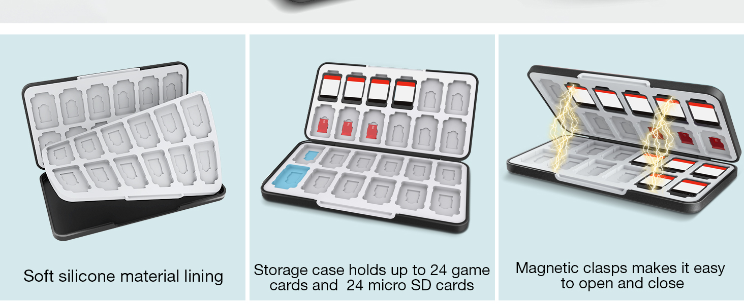 Game card case feature