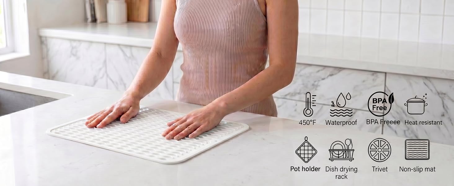 MicoYang silicone dish drying mat