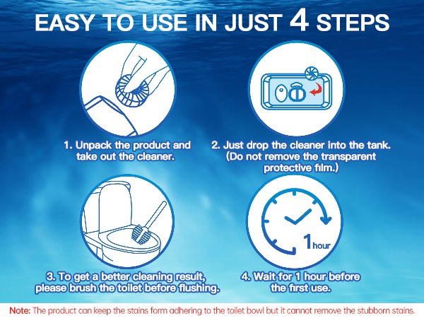 Vacplus Automatic Toilet Bowl Cleaner Tablets