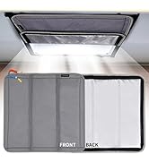 RVINGPRO Magnetic RV Window Shade 16"x16", Double-Side Foldable RV Vent Blackout Shade, Reflectiv...