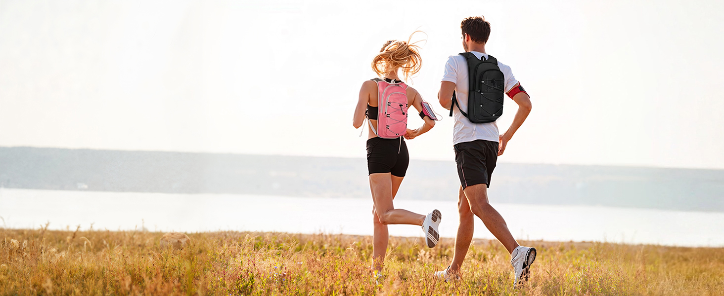 Enjoy bounce-free comfort with the ultra-light MIYCOO running backpack.