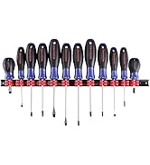 WORKPRO 12-Piece Magnetic Screwdrivers Set with Organizer, Flat Head/Slotted/Phillips/Torx Screwd...