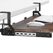 keyboard tray under desk
