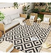 OLANLY Waterproof Outdoor Rug 5x8 ft, Plastic Straw Rug for Camping, RV Mat Outside, Outdoor Carp...