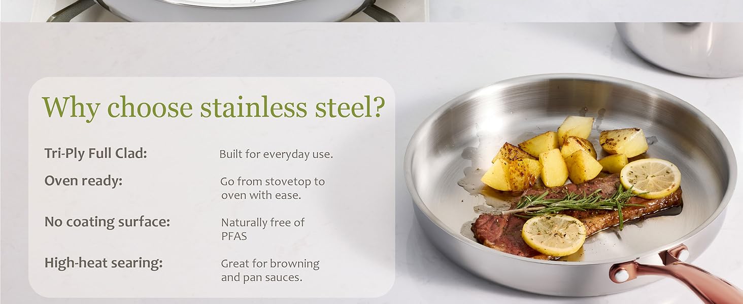 stainless steel pan