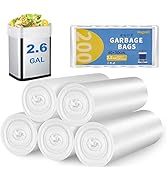 Small Trash Bags, Magesh 2.6 Gallon Trash Bags/Garbage Bags, Strong Wastebasket Liners for Bathro...