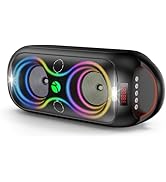 Wireless TWS Portable Bluetooth Speaker, Beat-Driven Lights, 120dB Loud Stereo Party Speaker with...