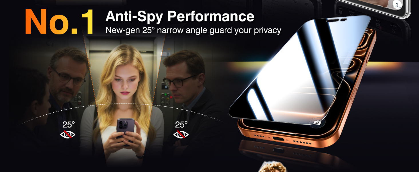 iphone 17 pro max privacy screen protector
