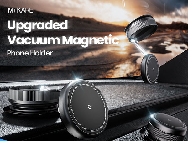 360 adjustable vacuum magnetic phone holder
