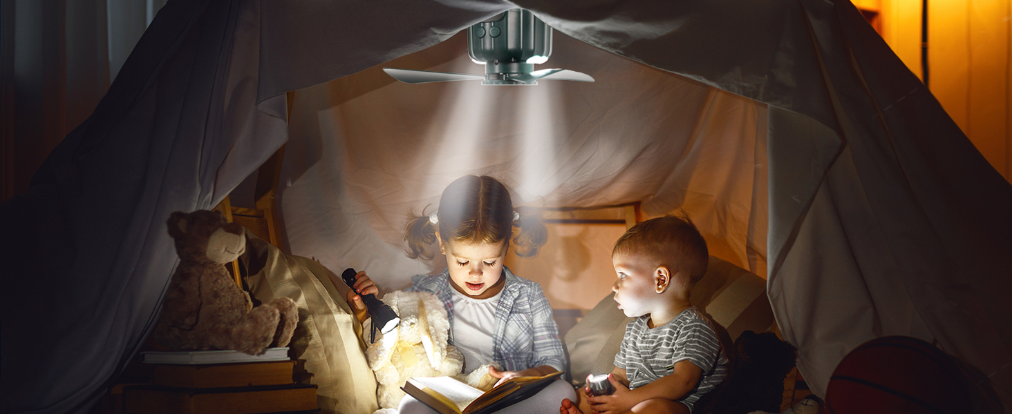 tent camping fan hanging