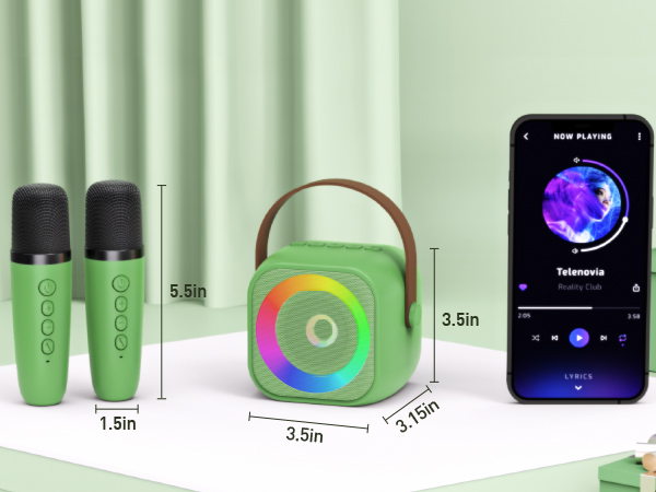 karaoke machine dimension