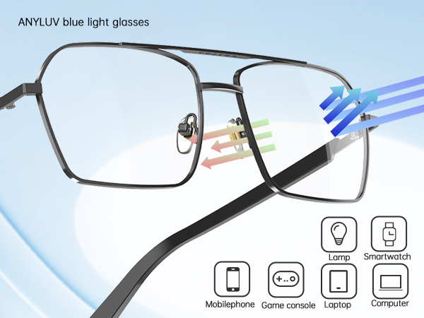 blue light glasses for woman men blue light blocking gaming glasses for computer use eye strain