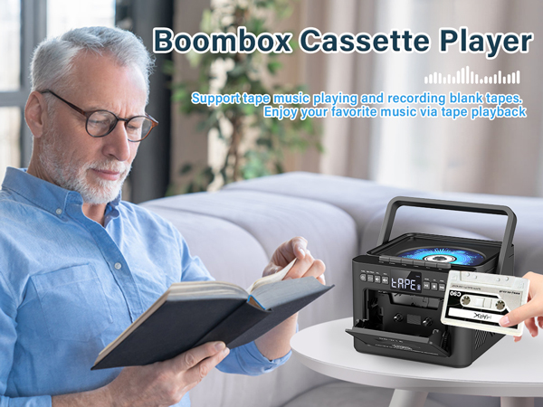 Boombox Cassette Player
