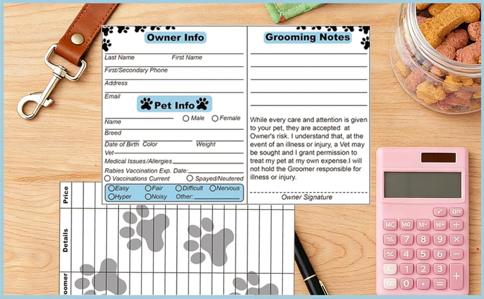 Cat Pet Dog Grooming Cards