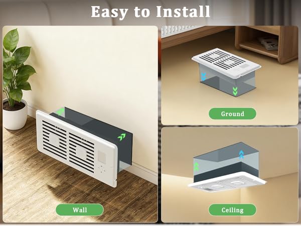 4x10 duct booster fan is easy to install, idea for wall ground ceilling