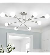 Modern Sputnik Chandelier 8-Light Industrial Ceiling Lights Fixture 32
