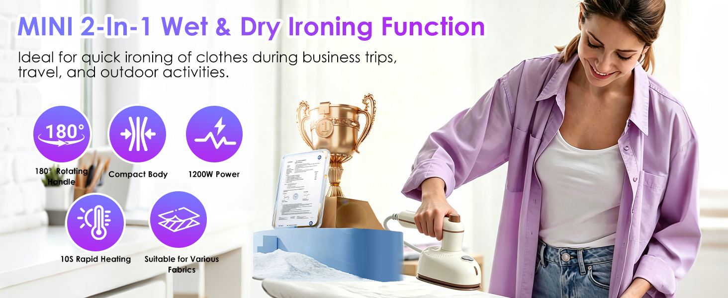 mini steam iron