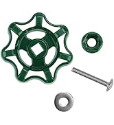 VIDABTE Outdoor Faucet Water Spigot Handle, Hose Bib Round Wheel Handle Replacement Compatible wi...